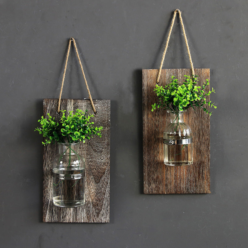 Restaurant wall decoration green plant wall decoration